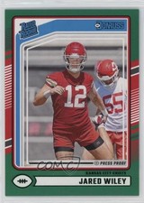 2024 Panini Donruss Rated Rookie Green Press Proof Jared Wiley #387 2l4