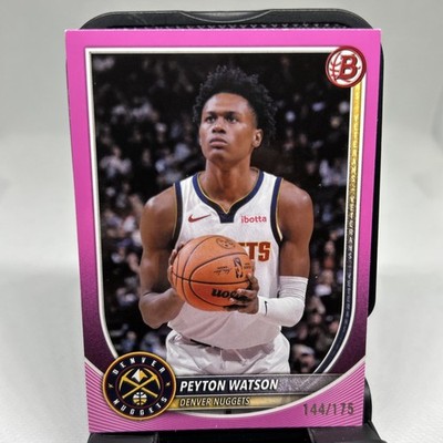 2025 Bowman Chrome Peyton Watson Denver Nuggets Pink #/175 180