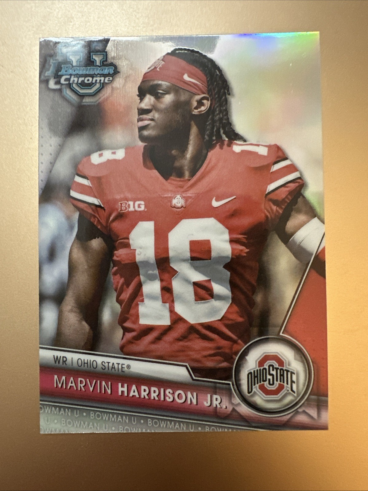Marvin Harrison Jr  Image Variation 2023 Bowman Chrome U University 1st
