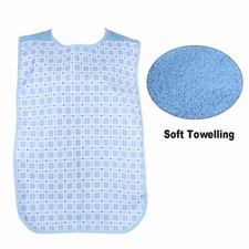 Adult Mealtime Bib Extra Large Dining Clothing Washable Water Resistant Clot DM5