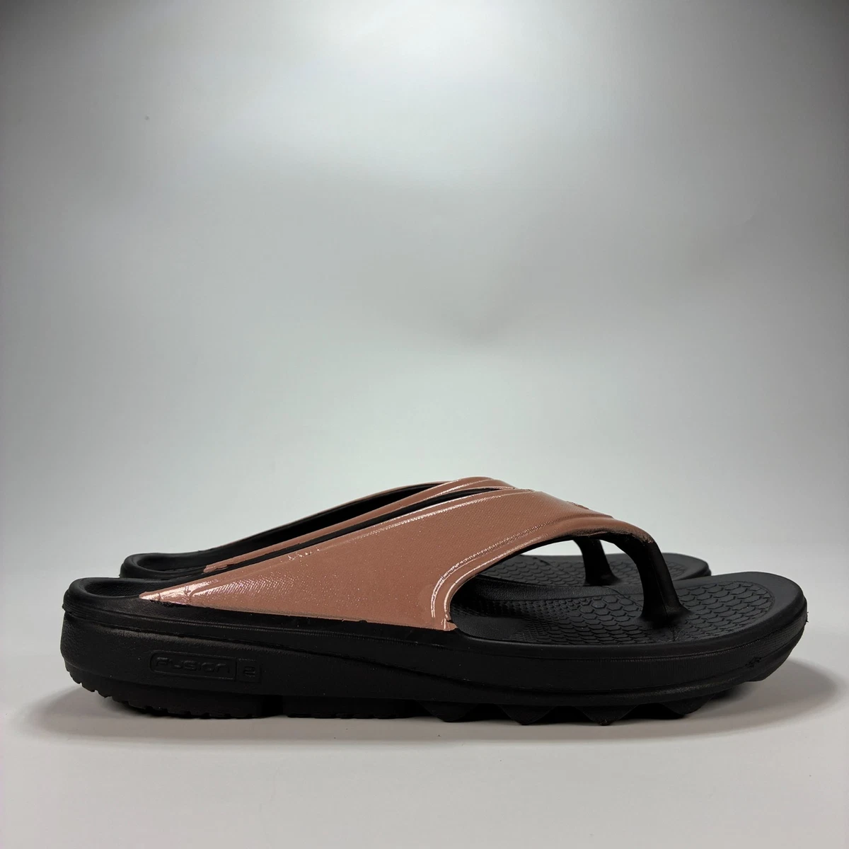 Spenco Orthotic Thong Sandal Fusion blk/red Fade sz 14 Men main image 2