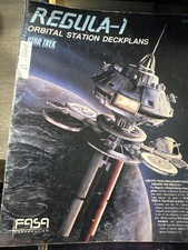 Star Trek Regula-1 Orbital Station Deckplans FASA RPG Supplement Used Good
