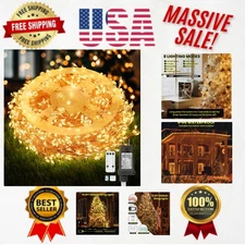 Versatile 1000 LED Fairy Lights - 75.5ft Plug-In with Timer for Indoor/Outdoor