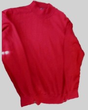 JOS. A BANK Men's Long Sleeve 100 Merino Wool Traveler Sweater Size XXL Red