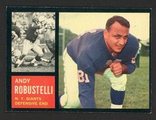 1962 Topps ANDY ROBUSTELLI New York Giants #108 EX/MT Condition (2)