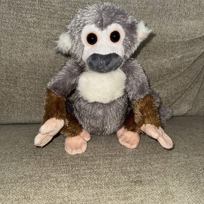 Ganz Webkinz Brown Gray Squirrel Monkey Plush Stuffed Animal Toy NO CODE 9''