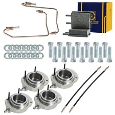 Front Brake Caliper Kit Jaguar Xke E-type 1961-68 4 Calipers Pads Hardware