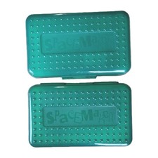 Lot Of 2 Vintage SpaceMaker Pencil Box Teal E...