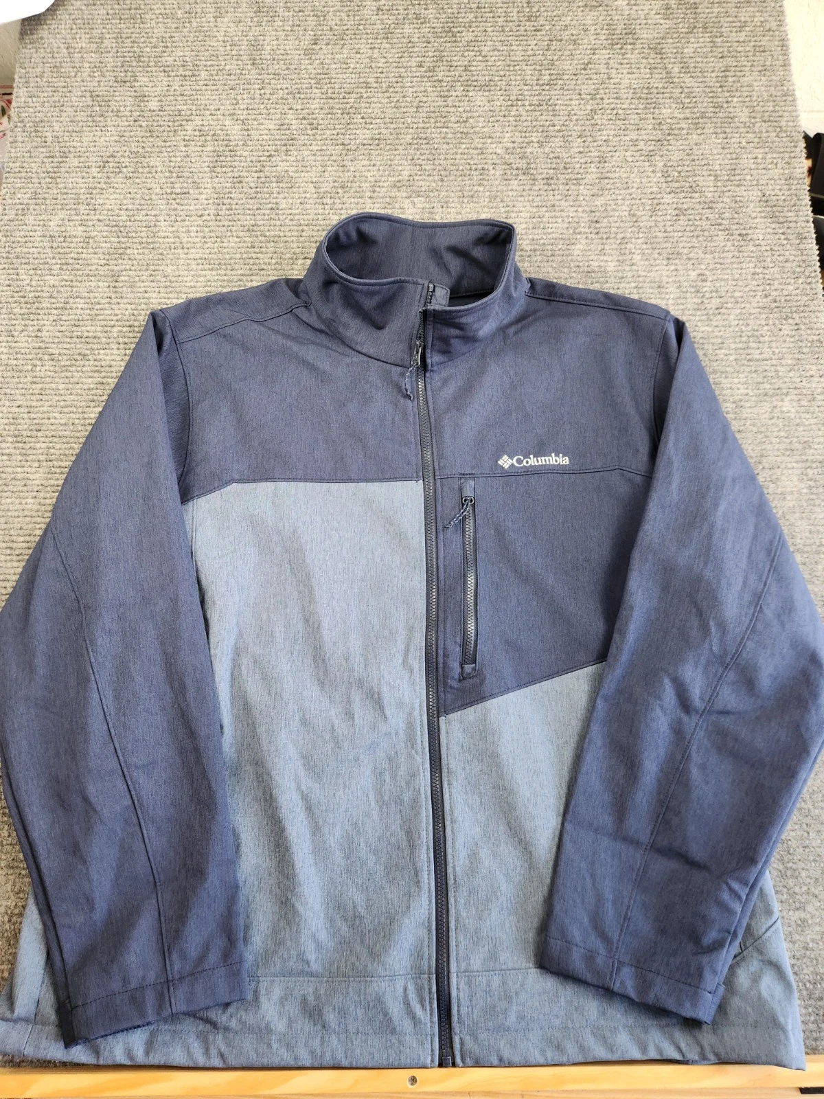 Columbia Men's Cruiser Valley Softshell Jacket, Dark Mountain Navy Sz XXL