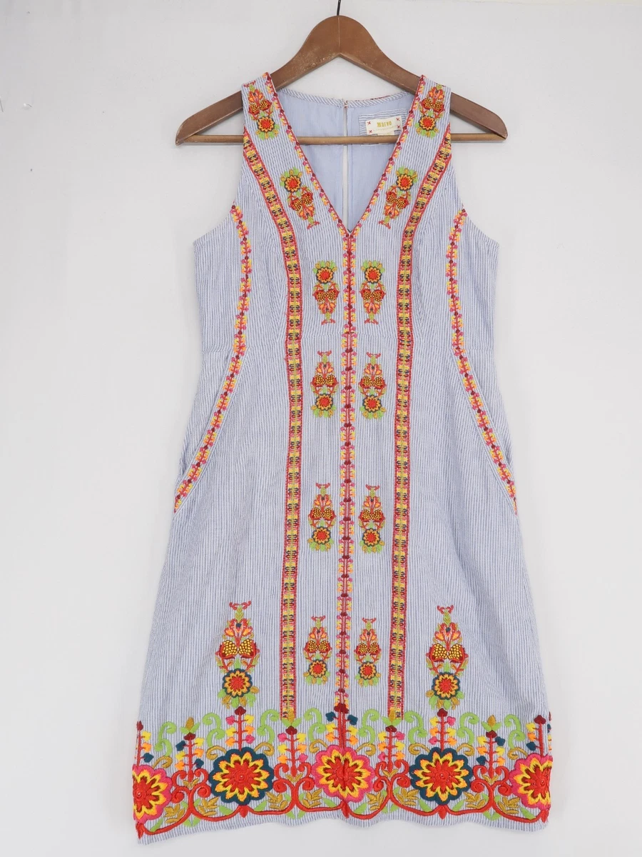 Embroidered V-Neck Dresses for Women for sale | eBay