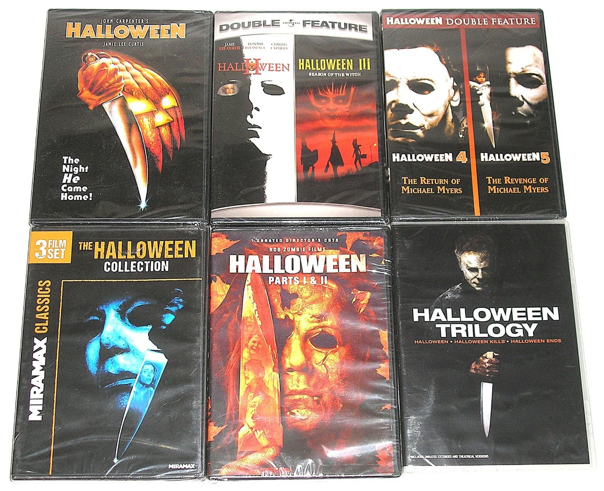 Horror DVD Lot - Michael Myers Halloween Complete Collection (6