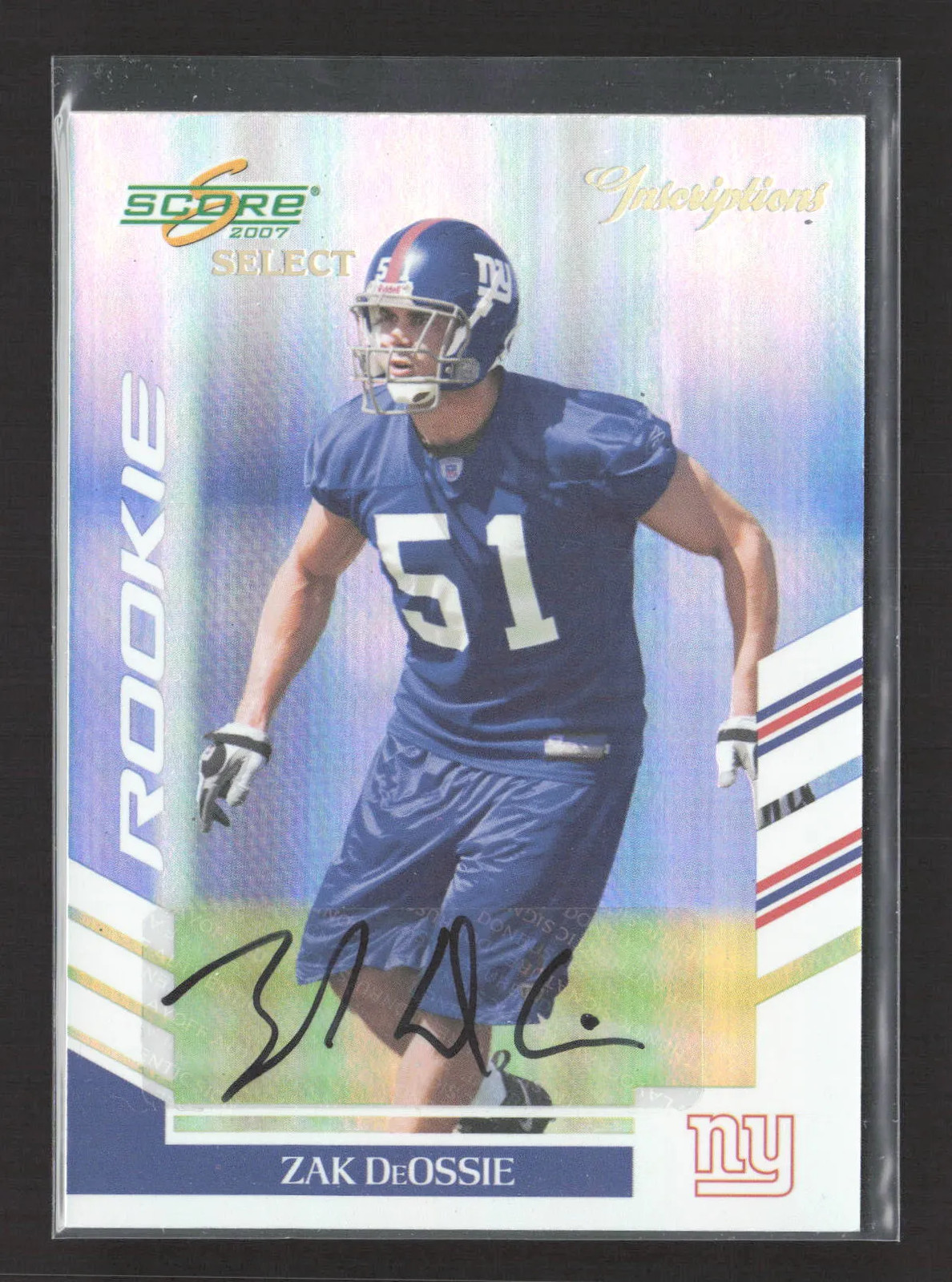 Zak DeOssie Score #323 Inscriptions