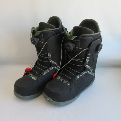Burton Concord BOA Imprint 3 Snowboard Boots 12 Black / Green - NICE