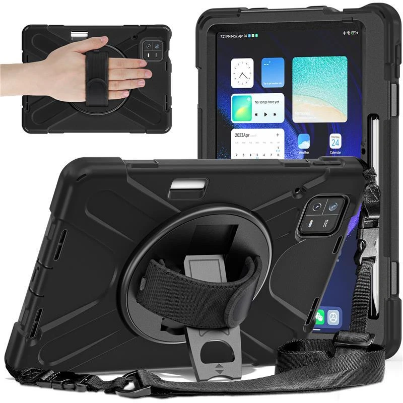 Shockproof Case Xiaomi Mi Pad 5 6 / Mi Pad 5 6 Pro 11 Stand Kid Strap Flip Cover - Image 2 of 4