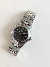 ESQ Swiss Stainless Steel Dark Gray Face Unisex 35mm Watch #E5063