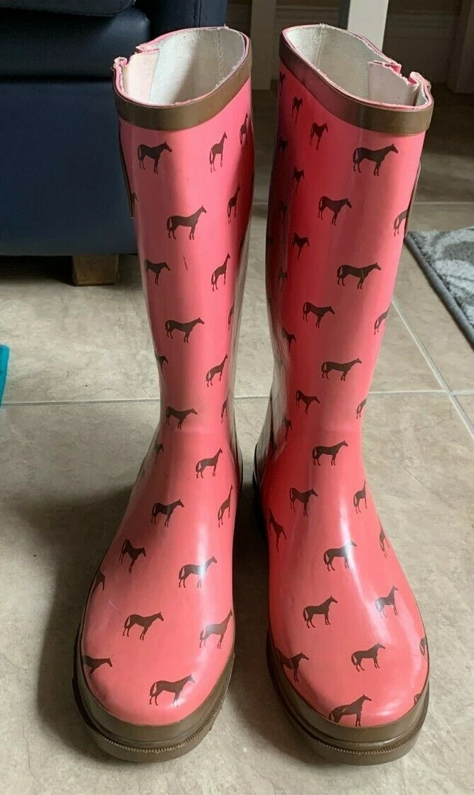 Women's rain boots with horses on them hotsell