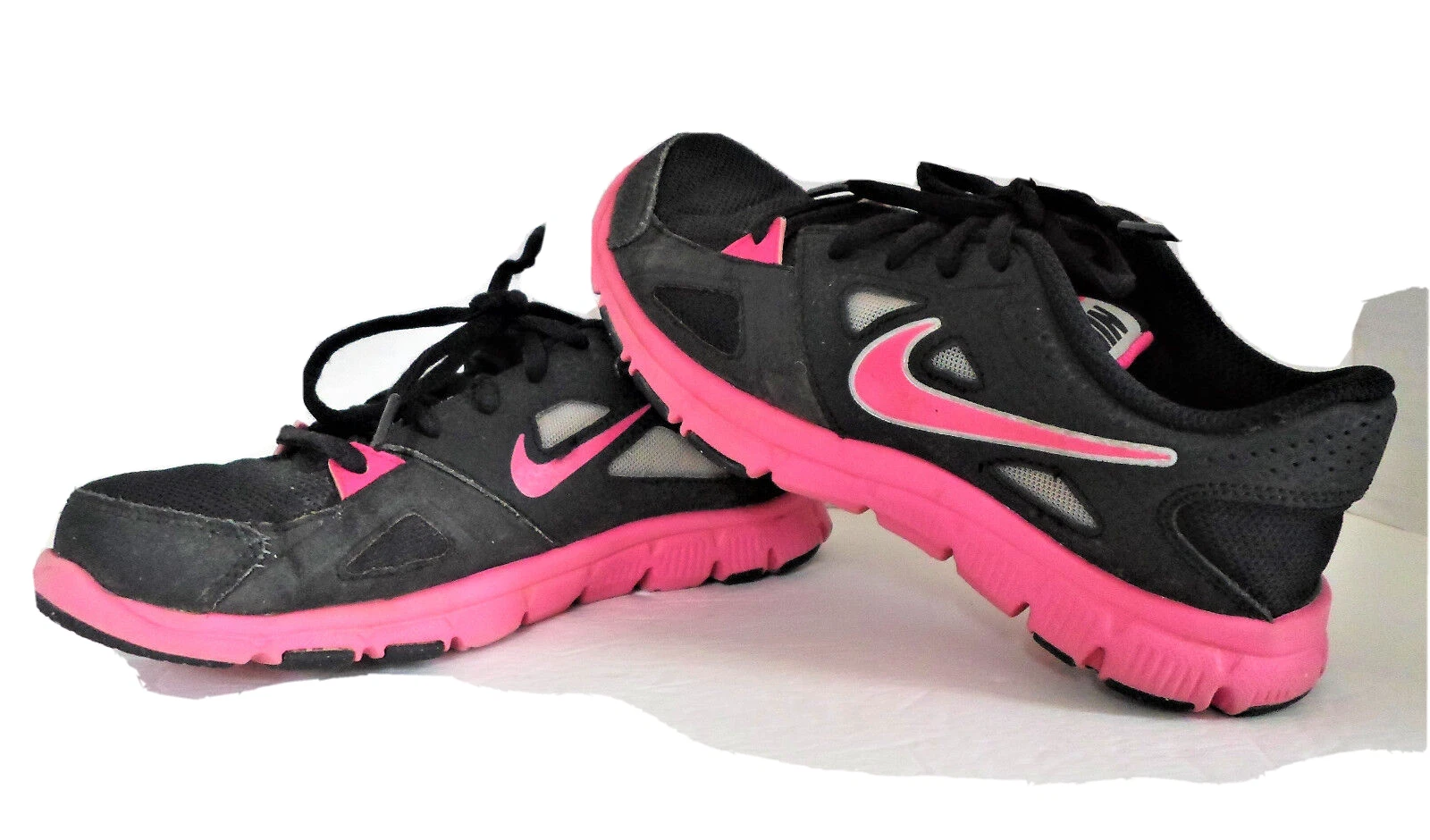 Baskets d'entraînement Nike Flex Supreme TR2 taille 3,5 ans noir rose à lacets