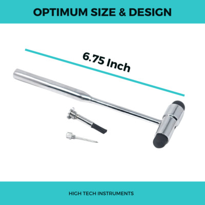 Neurological Reflex Buck Hammer Stainless Steel Physician Diagnostic Tool Nurses