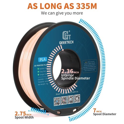 10KG Geeetech Filamenti 3D 1kg/rotolo Regolare PLA 1,75mm PLA Consumabili di Precisione - Foto 20 di 43
