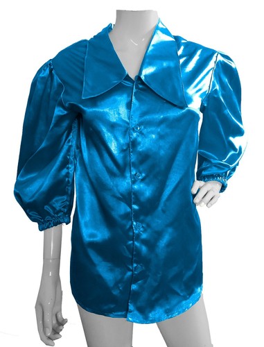 Informal Satén Nuevo Diseñador Mujeres Camisa Abotonada Especial Manga 3/4 Camisa S90-1 - Imagen 39 de 45