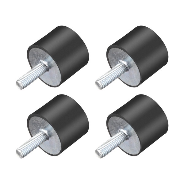 4Stk Silentblock Gummipuffer SchwingungsdäMpfer Anschlagpuffer M6 Ø25Mmxh20Mm-image