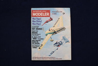 1963 JANUARY/FEBRUARY AMERICAN MODELER MAGAZINE - GOODYEAR RACERS COVER -E 11470