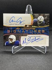 SSP 2019 Leaf Ultimate Signatures # 1 /3 ! Miles Sanders & Oruwariye Eagles L27