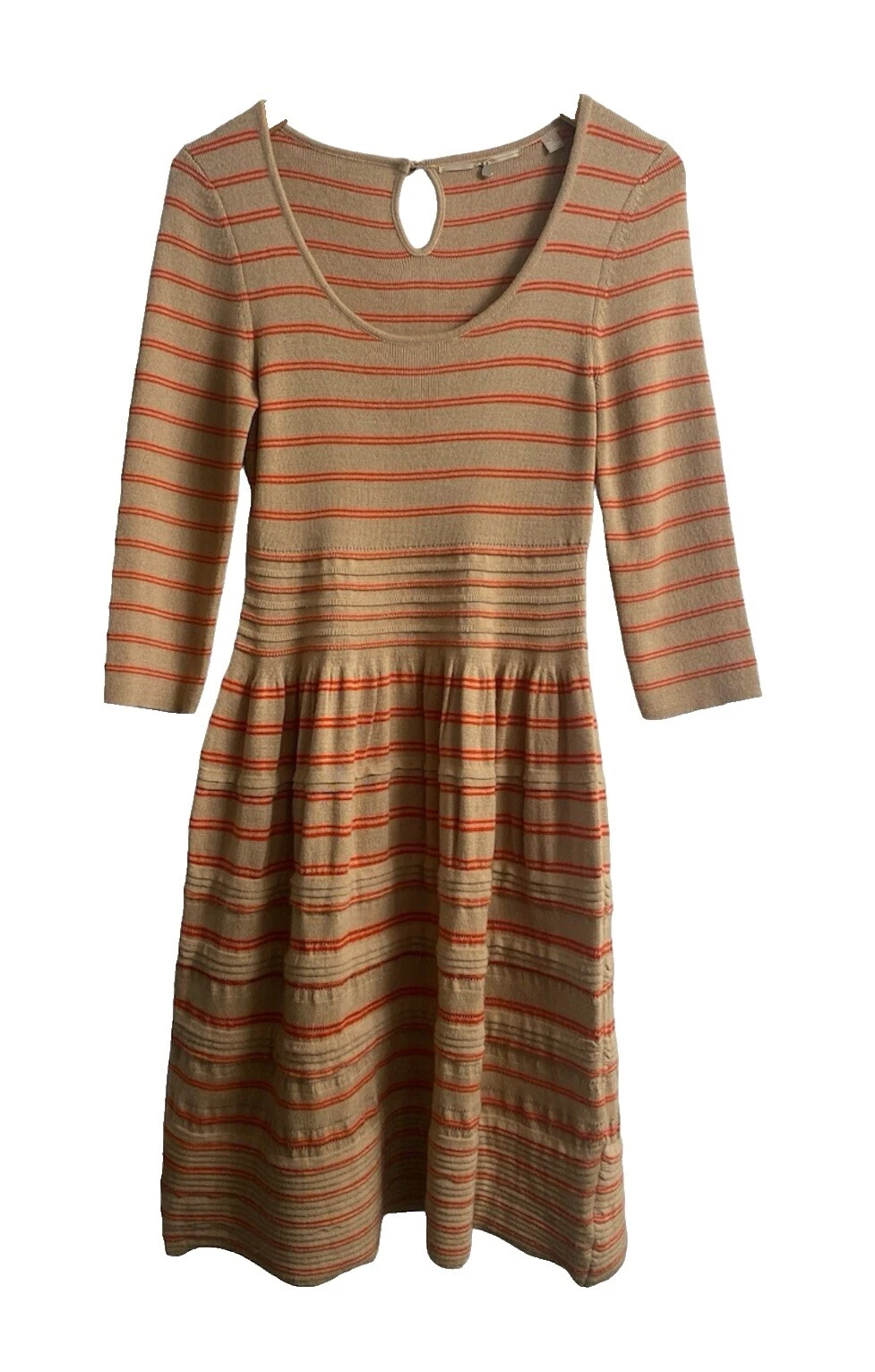 Anthropologie 3/4 Sleeve Short Sleeve Striped Dresses for Women