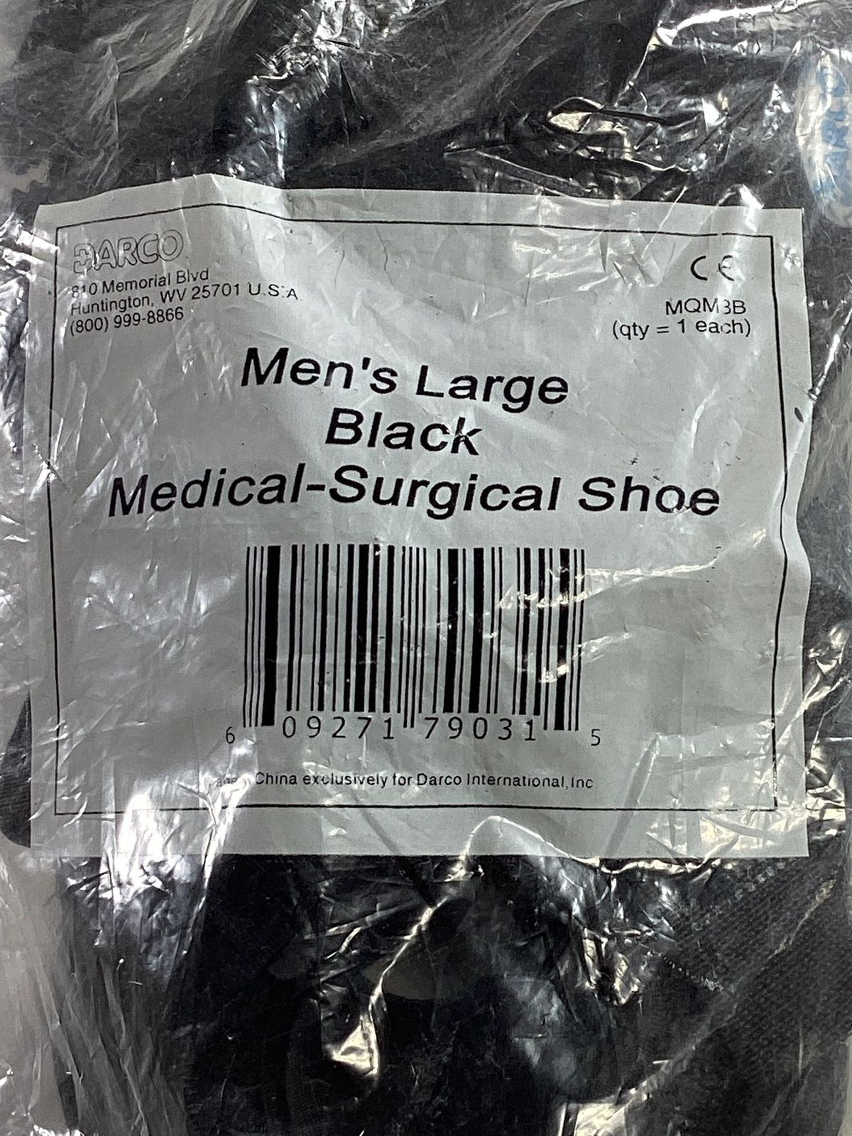 Mens Darco Large Black Medical Surgical Shoe eBay