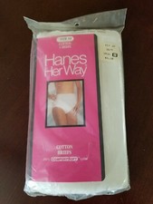 Vintage Hanes Her Way Comfort Soft Cotton Briefs Size 10 3x Womens / 3 Pk 1990s