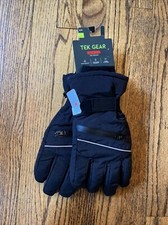 Tek Gear Mens Thinsulate Maximum Warm Gear Black Ski Gloves S/M MTG13G00 - NWT