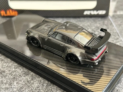 Flame 1/64 Porsche RWB 993 Carbon Fiber Style Wide-body Diecast Car Model - Picture 3 of 9