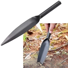 12" Willow Leaf Garden Trowel High-Carbon Steel Heavy-Duty Digging Tool