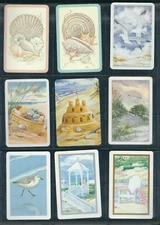 54 Beach, Coastal, Sea Shore Theme Playing Card Singles/Swap Cards