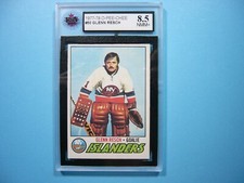 1977/78 O-PEE-CHEE NHL HOCKEY CARD #50 GLENN RESCH KSA 8.5 NM/MINT+ 77/78 OPC