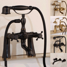 Telephone Bathtub Antique Brass/Black/ORB Hand Shower Faucet Mixer HandSpray Tap