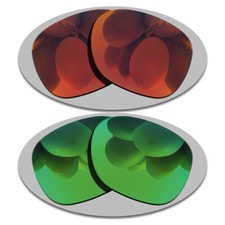 Fire Red Green Anti-Scratch Replacement Lenses For-Oakley Enduro Polarized