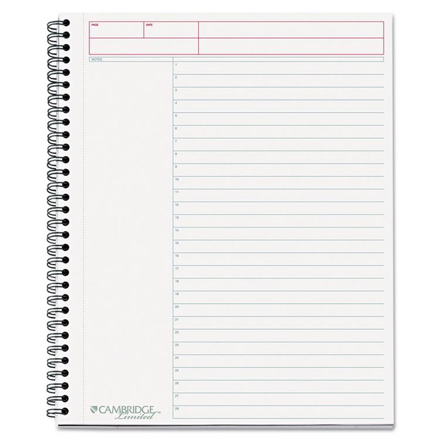 mead cambridge action notebook planner letter spiral 80 ruled sheets