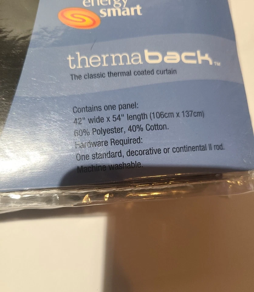 eclipse black out brown curtains 42” x 54" - Image 3 of 4