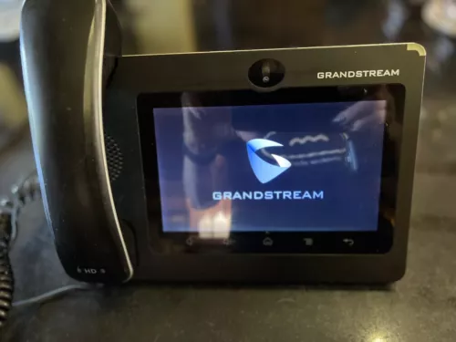 Grandstream GXV 3275 IP VoIP phone handset plug multimedia android factory reset