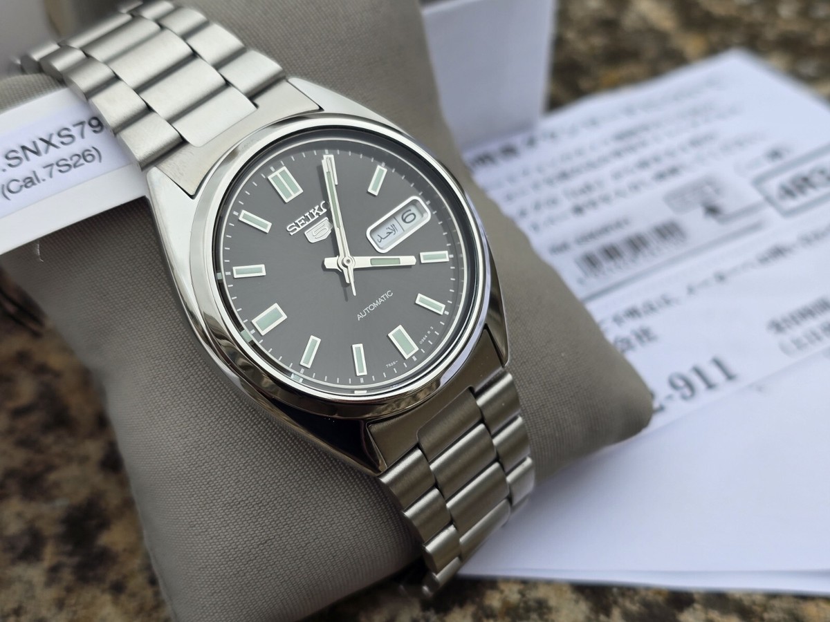 SEIKO 5 REF. SNXS79 Automatic Men's Watch SNXS79K1 - 7S26-0480 | eBay