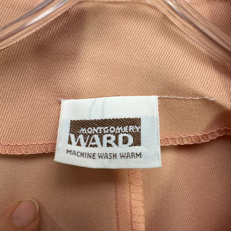 Винтажный 60-х 70-х Montgomery Ward женщин 7/8 персиковая куртка Blazer Пасхи новый из старых запасов - Изображение 4 из 4