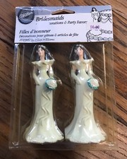 Wilton Vintage Bridesmaids Cake Decorations - NOS Set of 2 - 4 1/2 inches tall