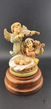 Vgt Fontanini Depose Italy Angel Nativity  Musical Figurine Music Box