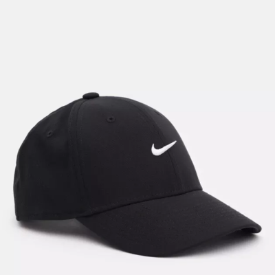 NEW Nike Dri-Fit Brim Black Adult Hat Rise Club Cap White FV5563