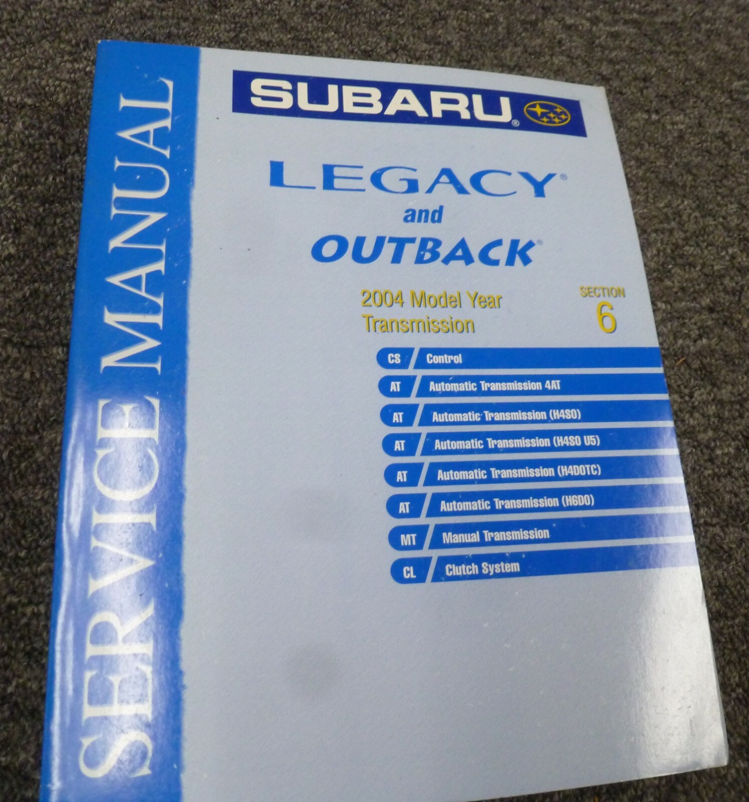 2004 Subaru Legacy Sedan Wagon Transmission Shop Service Repair Manual