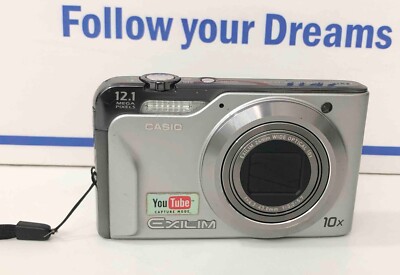 Casio EXILIM EX-H10 12.1MP Digital Camera Silver -Untested
