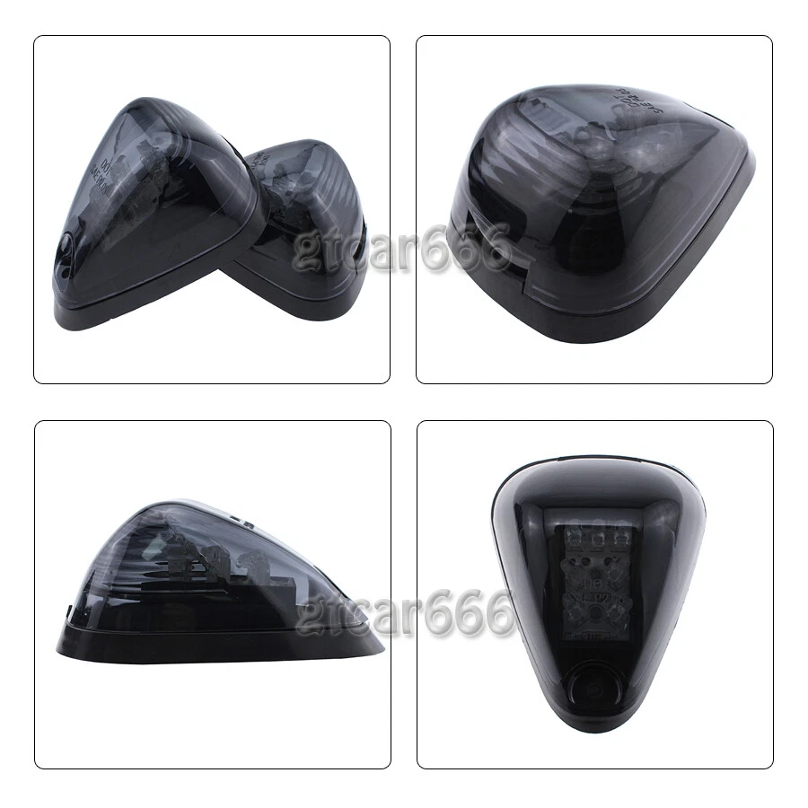 For 1999-2016 Ford E/F-250 F-350 Smoke Lens Cab Marker Lights Amber LED Assembly — 第 4/4 张图片