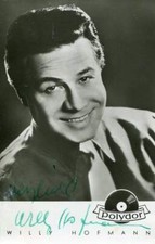 Willy Hofmann autograph German OPERA singer