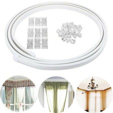 1//5//10m Bendable Flexible Curtain Silent Track for Bay or Straight windows